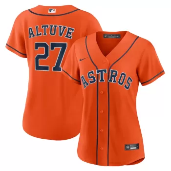 Women's Houston Astros Jose Altuve Nike Orange Alternate Replica Player Jersey Women's Houston Astros Jose Altuve Nike Orange Alternate Replica Player Jersey