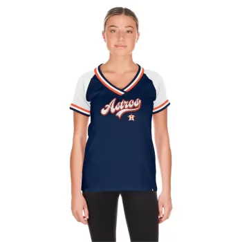 Women's Houston Astros New Era Navy Gameday Raglan V-Neck T-Shirt Women's Houston Astros New Era Navy Gameday Raglan V-Neck T-Shirt