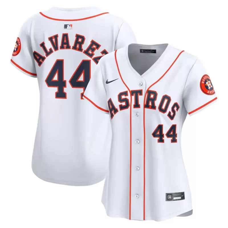Women's Houston Astros Yordan Alvarez Nike White Home Limited Jersey
