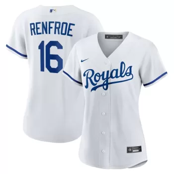 Women's Kansas City Royals Hunter Renfroe Nike White Home Replica Jersey Women's Kansas City Royals Hunter Renfroe Nike White Home Replica Jersey