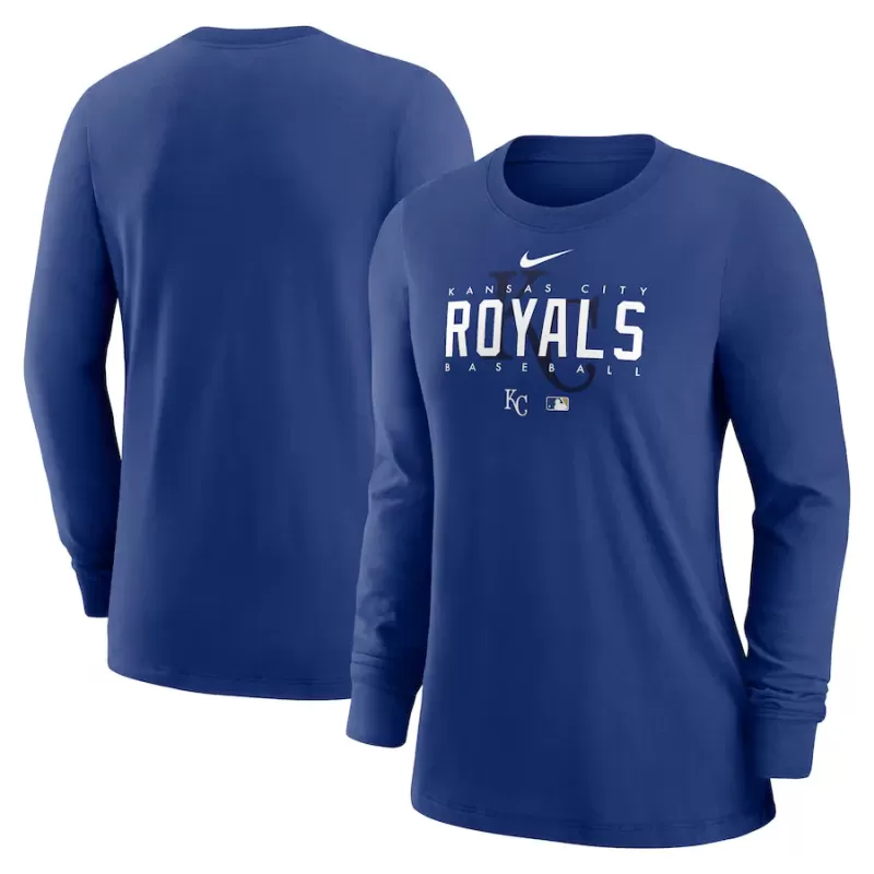 Women's Kansas City Royals Nike Royal Authentic Collection Legend Performance Long Sleeve T-Shirt Women's Kansas City Royals Nike Royal Authentic Collection Legend Performance Long Sleeve T-Shirt