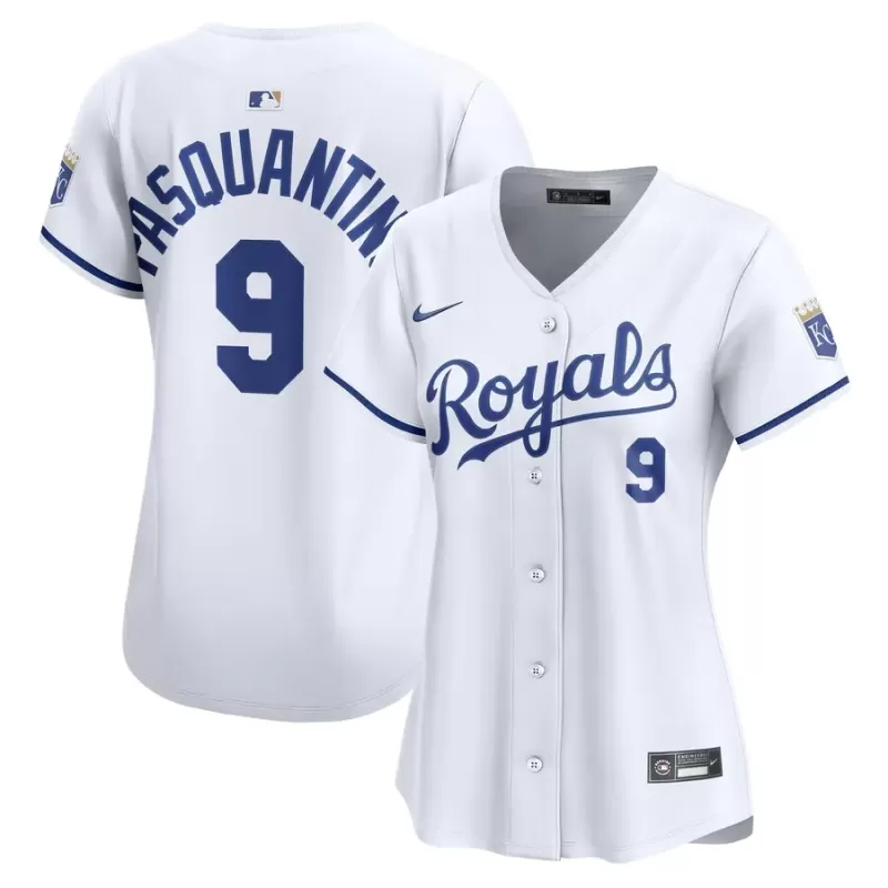 Women's Kansas City Royals Vinnie Pasquantino Nike White Home Limited Jersey Women's Kansas City Royals Vinnie Pasquantino Nike White Home Limited Jersey