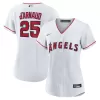 Women's Los Angeles Angels Travis d'Arnaud Nike White Home Replica Jersey