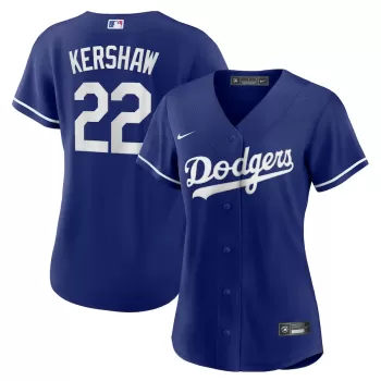 Women's Los Angeles Dodgers Clayton Kershaw Nike Royal Replica Player Jersey Women's Los Angeles Dodgers Clayton Kershaw Nike Royal Replica Player Jersey
