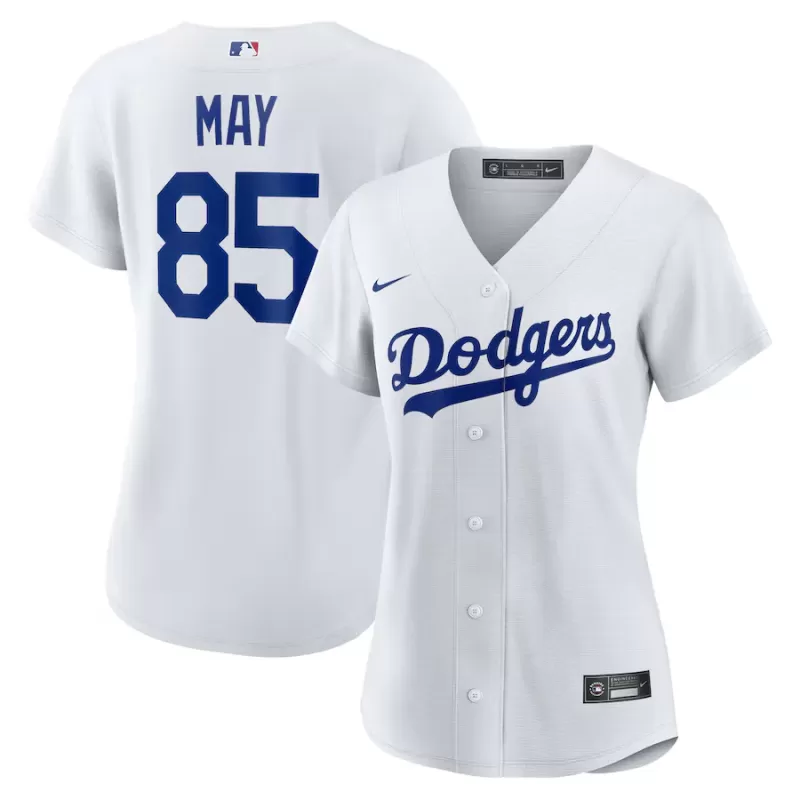 Women's Los Angeles Dodgers Dustin May Nike White Home Replica Jersey Women's Los Angeles Dodgers Dustin May Nike White Home Replica Jersey