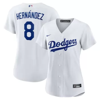 Women's Los Angeles Dodgers Enrique Hernández Nike White Home Replica Jersey Women's Los Angeles Dodgers Enrique Hernández Nike White Home Replica Jersey