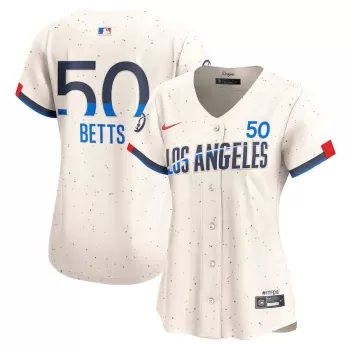 Women's Los Angeles Dodgers Mookie Betts Nike Cream City Connect Limited Jersey Women's Los Angeles Dodgers Mookie Betts Nike Cream City Connect Limited Jersey