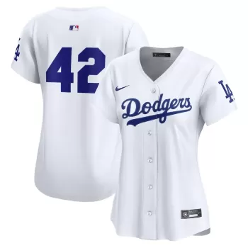 Women's Los Angeles Dodgers Nike White Home 2025 Jackie Robinson Day Limited Jersey Women's Los Angeles Dodgers Nike White Home 2025 Jackie Robinson Day Limited Jersey