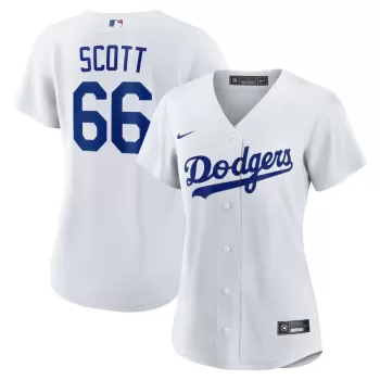 Women's Los Angeles Dodgers Tanner Scott Nike White Home Replica Jersey Women's Los Angeles Dodgers Tanner Scott Nike White Home Replica Jersey