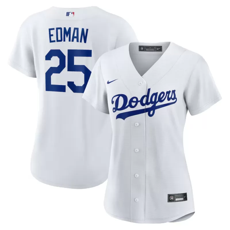 Women's Los Angeles Dodgers Tommy Edman Nike White Home Replica Jersey