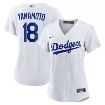 Women's Los Angeles Dodgers Yoshinobu Yamamoto Nike White Home Replica Player Jersey Women's Los Angeles Dodgers Yoshinobu Yamamoto Nike White Home Replica Player Jersey