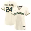 Women's Milwaukee Brewers William Contreras Nike Cream Home Replica Jersey