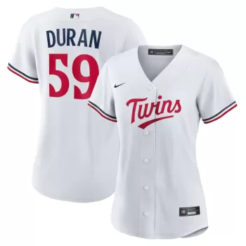 Women's Minnesota Twins Jhoan Duran Nike White Home Replica Jersey Women's Minnesota Twins Jhoan Duran Nike White Home Replica Jersey