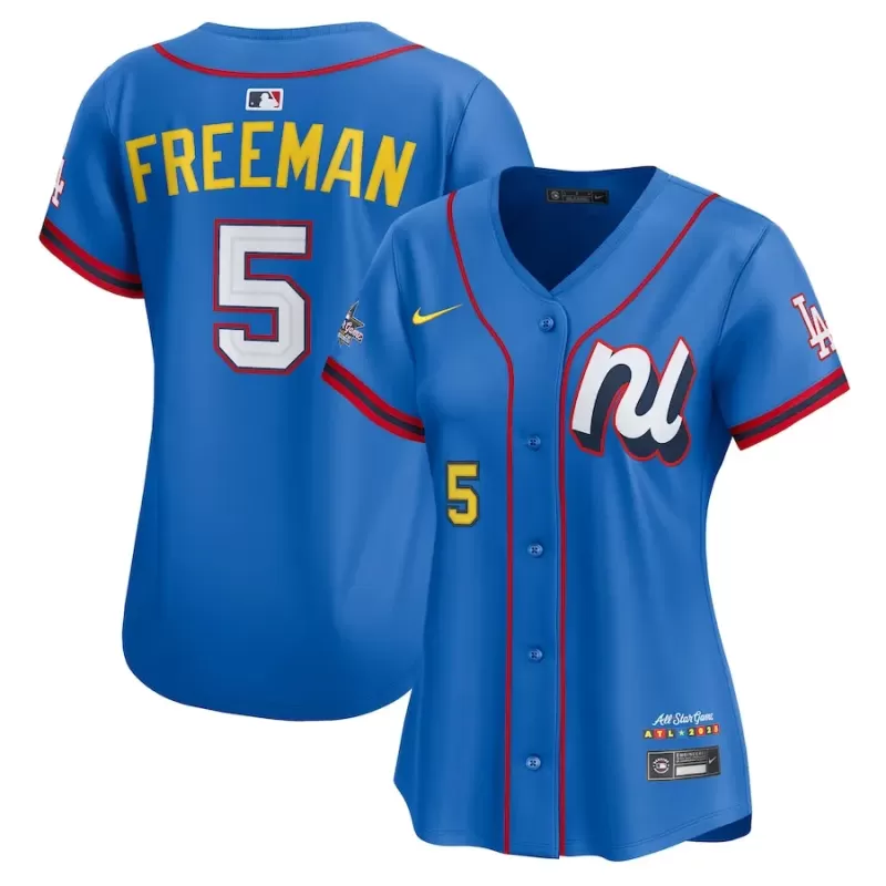 Women's National League Freddie Freeman Nike Blue 2025 All-Star Edition Limited Player Jersey Women's National League Freddie Freeman Nike Blue 2025 All-Star Edition Limited Player Jersey