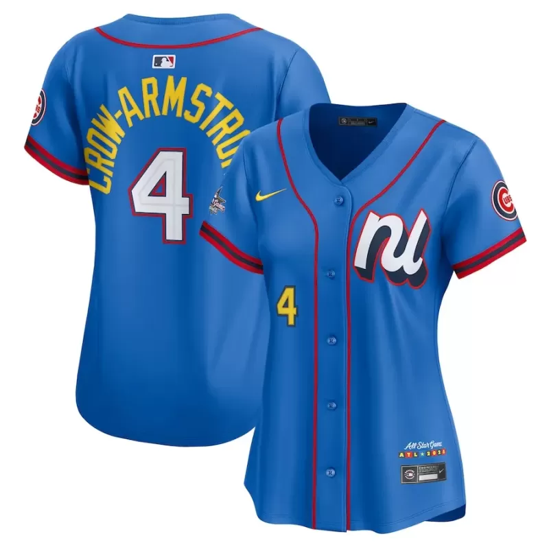 Women's National League Pete Crow-Armstrong Nike Blue 2025 All-Star Edition Limited Player Jersey Women's National League Pete Crow-Armstrong Nike Blue 2025 All-Star Edition Limited Player Jersey