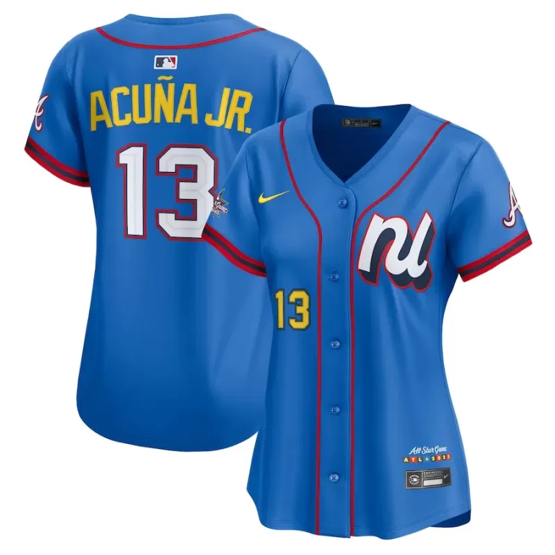 Women's National League Ronald Acuña Jr. Nike Blue 2025 All-Star Edition Limited Player Jersey