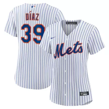Women's New York Mets Edwin Díaz Nike White Home Replica Jersey Women's New York Mets Edwin Díaz Nike White Home Replica Jersey