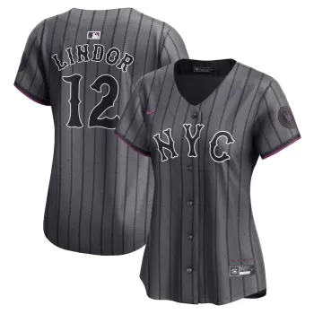 Women's New York Mets Francisco Lindor Nike Gray City Connect Limited Jersey Women's New York Mets Francisco Lindor Nike Gray City Connect Limited Jersey