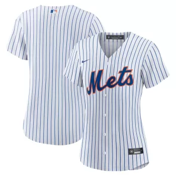 Women's New York Mets Nike White Home Replica Team Jersey Women's New York Mets Nike White Home Replica Team Jersey