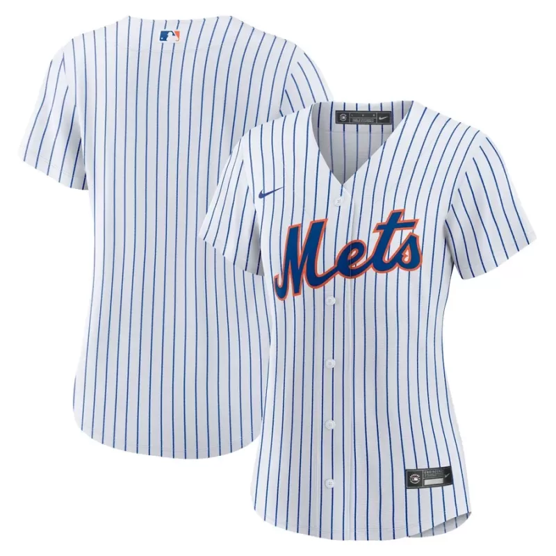 Women's New York Mets Nike White Home Replica Team Jersey Women's New York Mets Nike White Home Replica Team Jersey