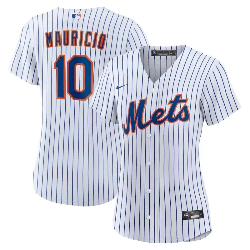 Women's New York Mets Ronny Mauricio Nike White Home Replica Jersey Women's New York Mets Ronny Mauricio Nike White Home Replica Jersey