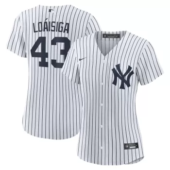 Women's New York Yankees Jonathan Loáisiga Nike White Home Replica Jersey Women's New York Yankees Jonathan Loáisiga Nike White Home Replica Jersey