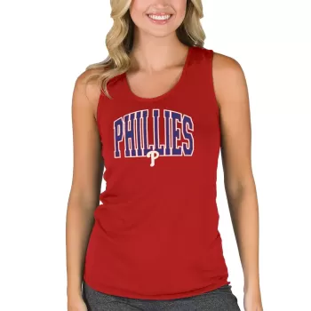 Women's Philadelphia Phillies Concepts Sport Red Marathon Racerback Tank Top