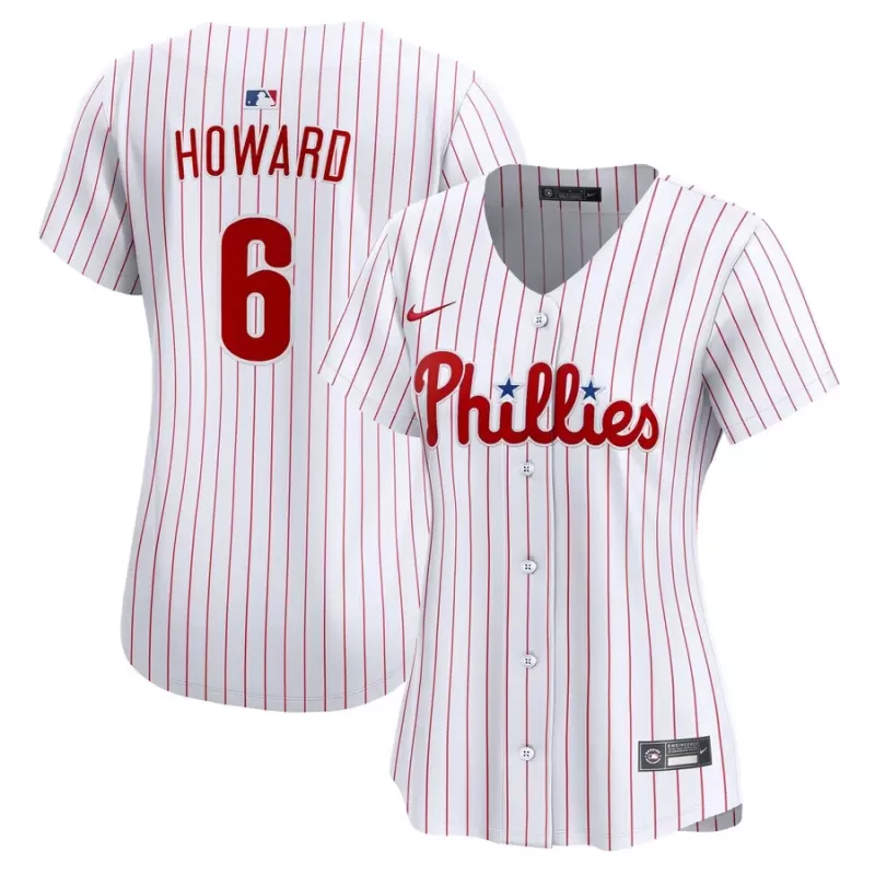 Women's Philadelphia Phillies Ryan Howard Nike White Limited Jersey