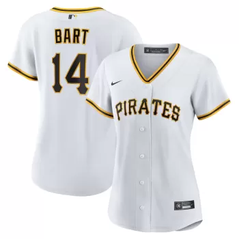 Women's Pittsburgh Pirates Joey Bart Nike White Home Replica Jersey Women's Pittsburgh Pirates Joey Bart Nike White Home Replica Jersey