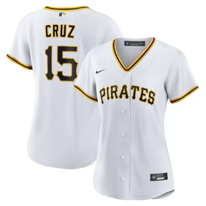 Women's Pittsburgh Pirates Oneil Cruz Nike White Home Replica Jersey Women's Pittsburgh Pirates Oneil Cruz Nike White Home Replica Jersey