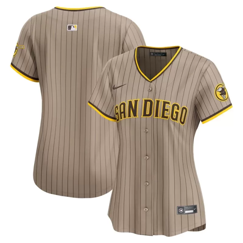 Women's San Diego Padres Nike Sand Alternate Limited Jersey