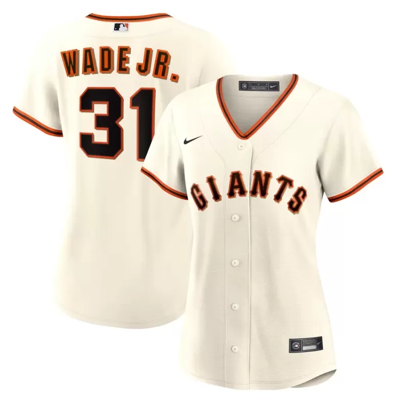 Women's San Francisco Giants LaMonte Wade Jr. Nike Cream Home Replica Jersey Women's San Francisco Giants LaMonte Wade Jr. Nike Cream Home Replica Jersey