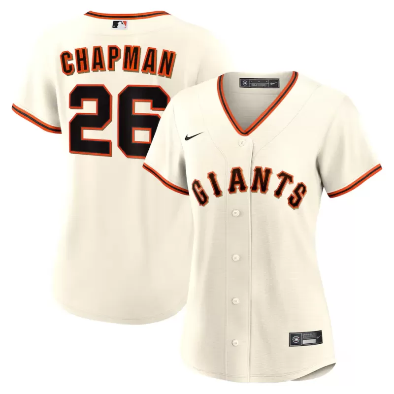 Women's San Francisco Giants Matt Chapman Nike Cream Home Replica Jersey Women's San Francisco Giants Matt Chapman Nike Cream Home Replica Jersey