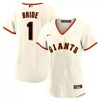 Women's San Francisco Giants Nike White #1 Bride Home Replica Jersey Women's San Francisco Giants Nike White #1 Bride Home Replica Jersey