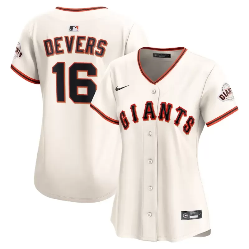 Women's San Francisco Giants Rafael Devers Nike Cream Home Limited Player Jersey Women's San Francisco Giants Rafael Devers Nike Cream Home Limited Player Jersey