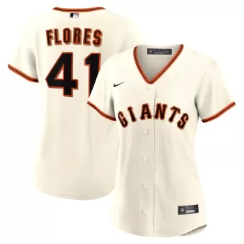 Women's San Francisco Giants Wilmer Flores Nike White Home Replica Jersey