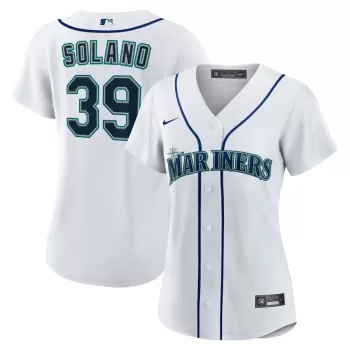 Women's Seattle Mariners Donovan Solano Nike White Home Replica Jersey Women's Seattle Mariners Donovan Solano Nike White Home Replica Jersey