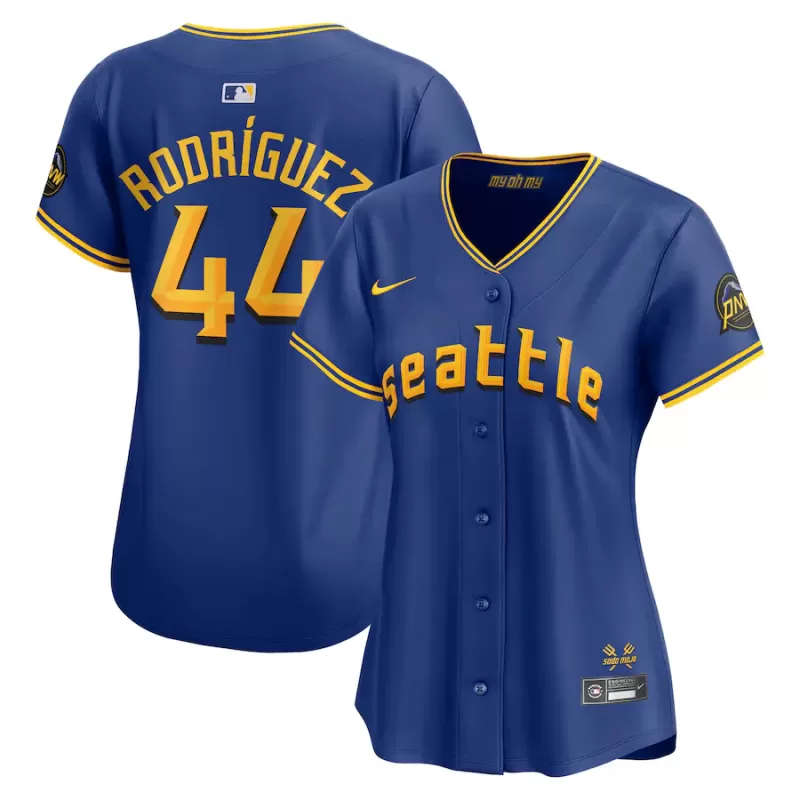 Women's Seattle Mariners Julio Rodriguez Nike Royal City Connect Limited Player Jersey Women's Seattle Mariners Julio Rodriguez Nike Royal City Connect Limited Player Jersey