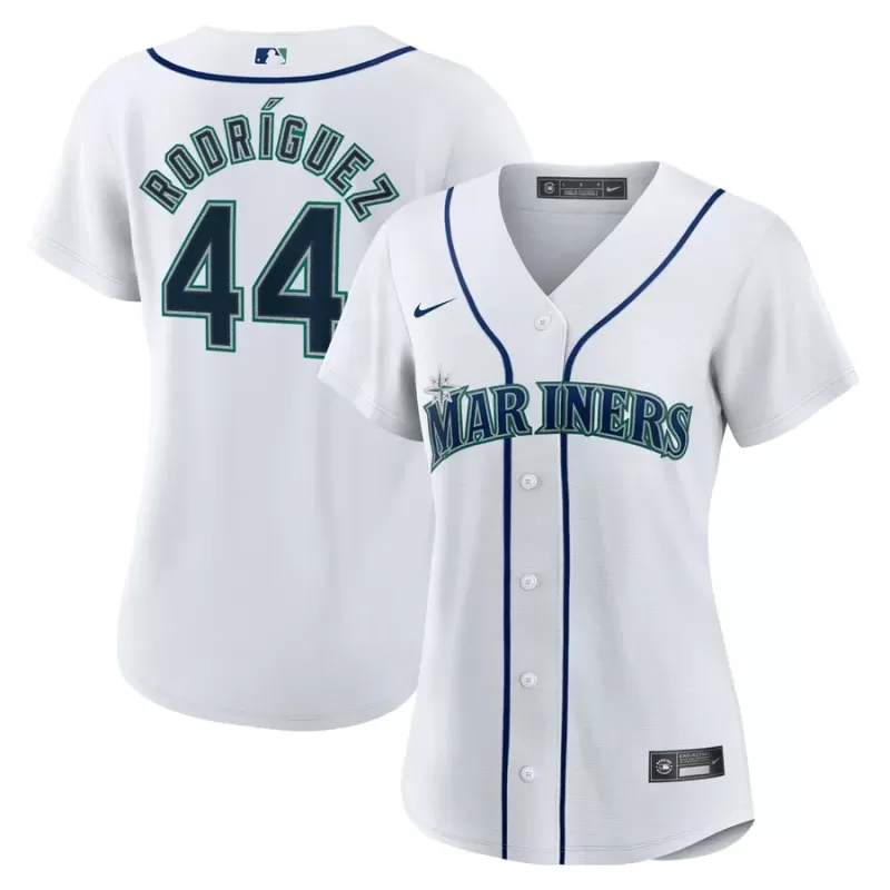 Women's Seattle Mariners Julio Rodriguez Nike White Home Replica Player Jersey Women's Seattle Mariners Julio Rodriguez Nike White Home Replica Player Jersey