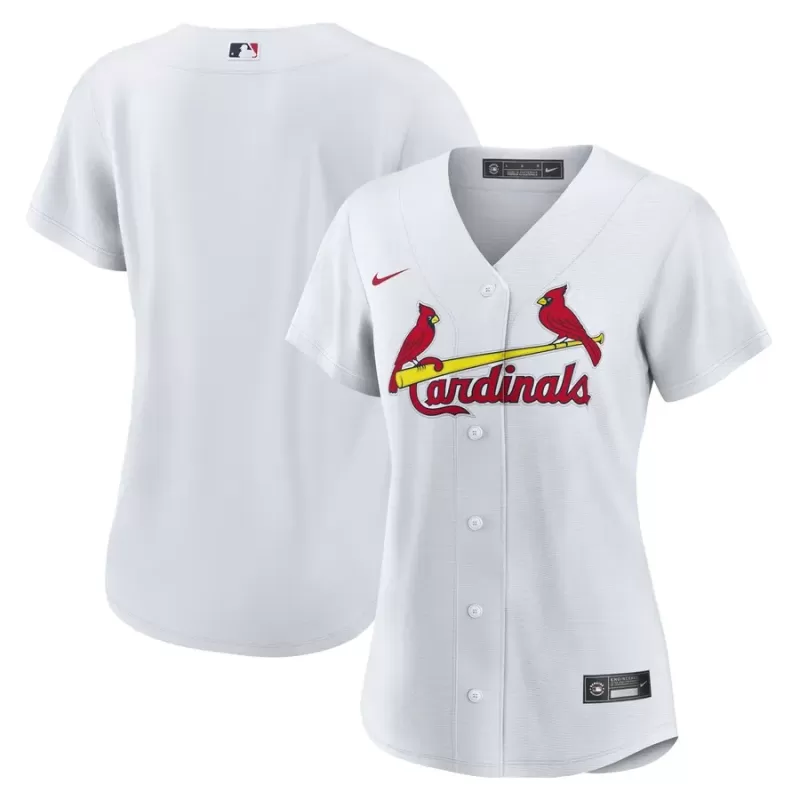 Women's St. Louis Cardinals Nike White Home Replica Team Jersey Women's St. Louis Cardinals Nike White Home Replica Team Jersey