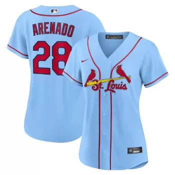 Women's St. Louis Cardinals Nolan Arenado Nike Light Blue Alternate Replica Player Jersey Women's St. Louis Cardinals Nolan Arenado Nike Light Blue Alternate Replica Player Jersey