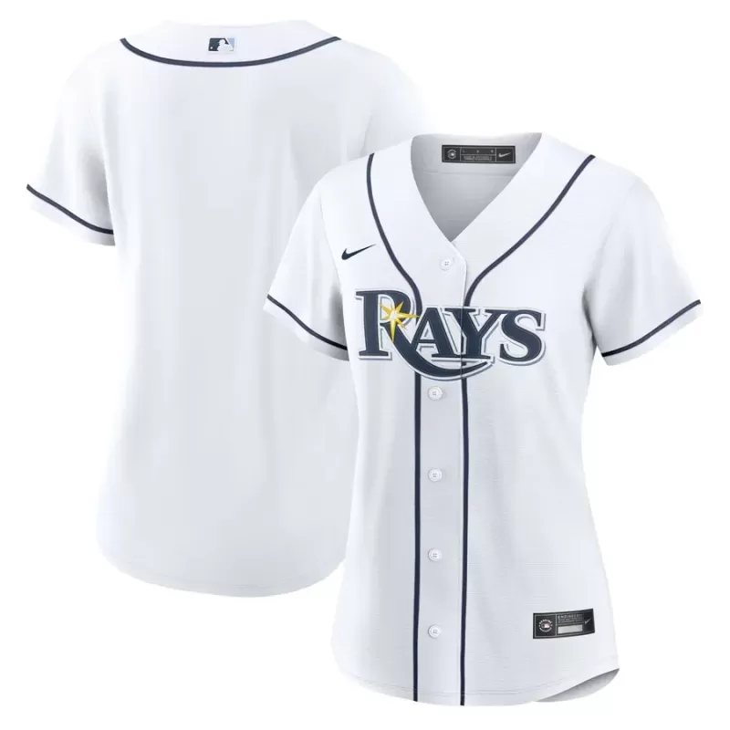 Women's Tampa Bay Rays Nike White Home Replica 2.0 Jersey Women's Tampa Bay Rays Nike White Home Replica 2.0 Jersey