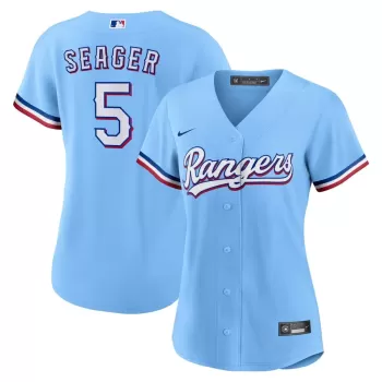 Women's Texas Rangers Corey Seager Nike Light Blue Alternate Replica Player Jersey Women's Texas Rangers Corey Seager Nike Light Blue Alternate Replica Player Jersey
