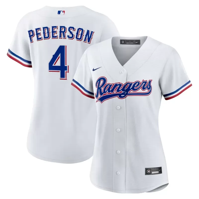 Women's Texas Rangers Joc Pederson Nike White Home Replica Jersey Women's Texas Rangers Joc Pederson Nike White Home Replica Jersey