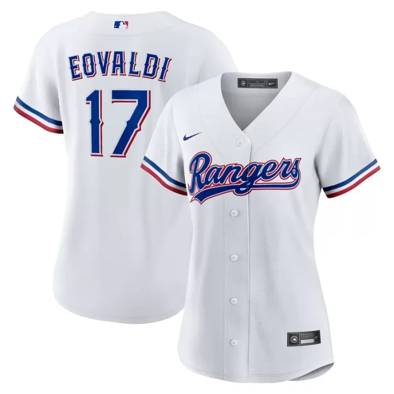 Women's Texas Rangers Nathan Eovaldi Nike White Home Replica Jersey Women's Texas Rangers Nathan Eovaldi Nike White Home Replica Jersey