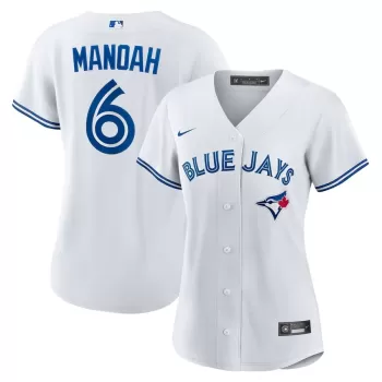 Women's Toronto Blue Jays Alek Manoah Nike White Home Replica Jersey Women's Toronto Blue Jays Alek Manoah Nike White Home Replica Jersey