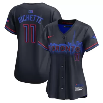 Women's Toronto Blue Jays Bo Bichette Nike Navy 2024 City Connect Limited Player Jersey Women's Toronto Blue Jays Bo Bichette Nike Navy 2024 City Connect Limited Player Jersey