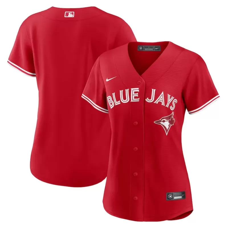 Women's Toronto Blue Jays Nike Red Canada Day Replica Jersey Women's Toronto Blue Jays Nike Red Canada Day Replica Jersey