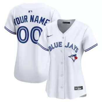 Women's Toronto Blue Jays Nike White Home Limited Custom Jersey Women's Toronto Blue Jays Nike White Home Limited Custom Jersey
