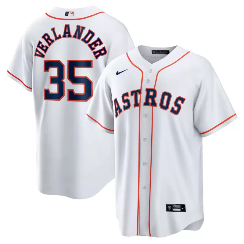 Houston Astros Justin Verlander Nike White Home Replica Player Jersey Houston Astros Justin Verlander Nike White Home Replica Player Jersey
